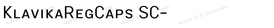 KlavikaRegCaps SC字体转换